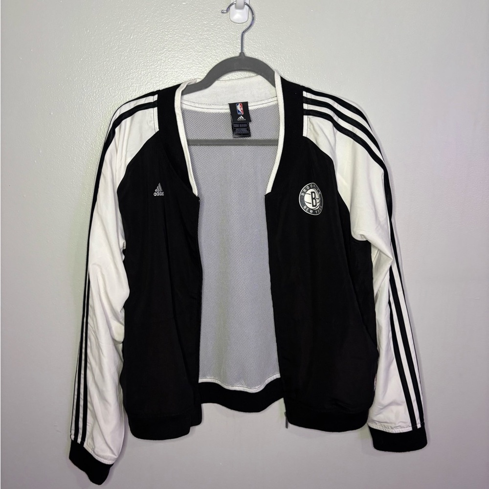Black and White Adidas NBA Jacket